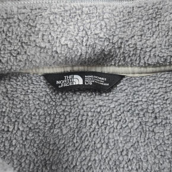 The North Face Gordon Lyon's 1/4 Zip Fleece Gray Long Sleeve Sweater Size XL - Picture 2 of 6